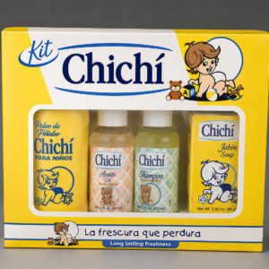 Chichí Baby Care Gift Set | 4-Piece Baby Essentials Kit with Baby Powder, Shampoo, Baby Oil & Baby Soap